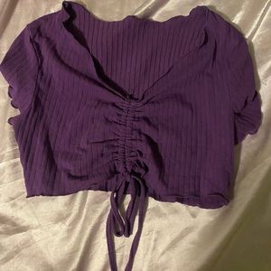 Purple crop top